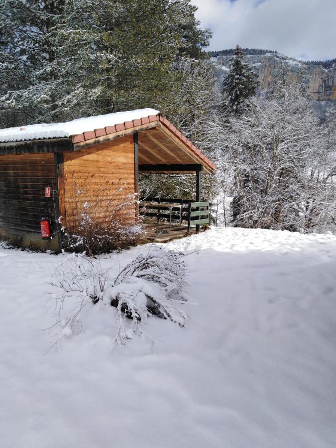 Chalet Du Camping La Porte St Martin Saint-Martin-en-Vercors Exterior photo